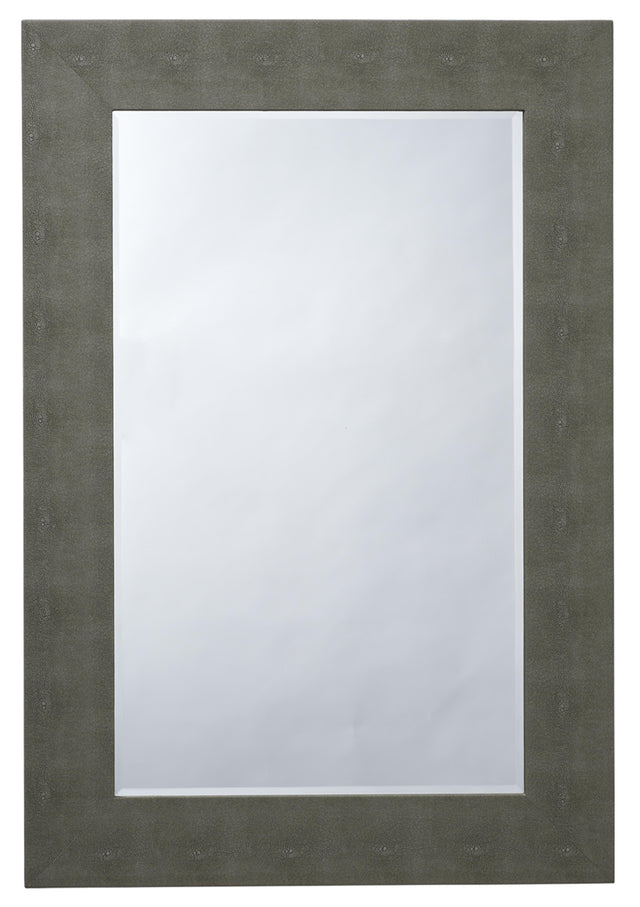 Jamie Young Structure Shagreen Rectangle Mirror, Grey
