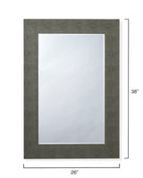 Jamie Young Structure Shagreen Rectangle Mirror, Grey