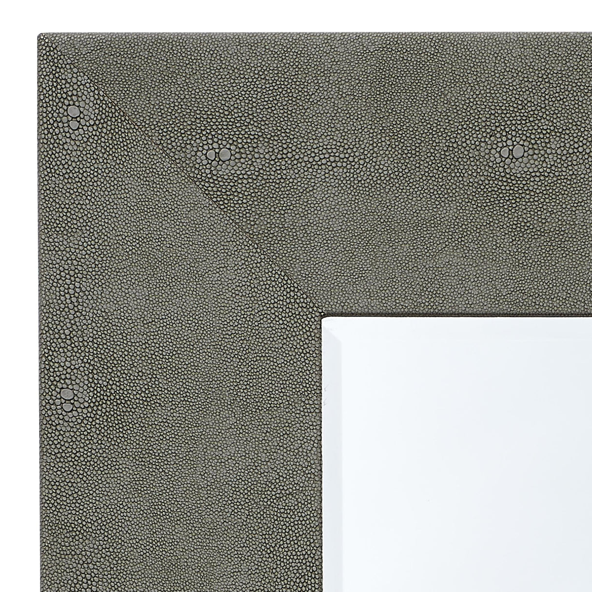 Jamie Young Structure Shagreen Rectangle Mirror, Grey