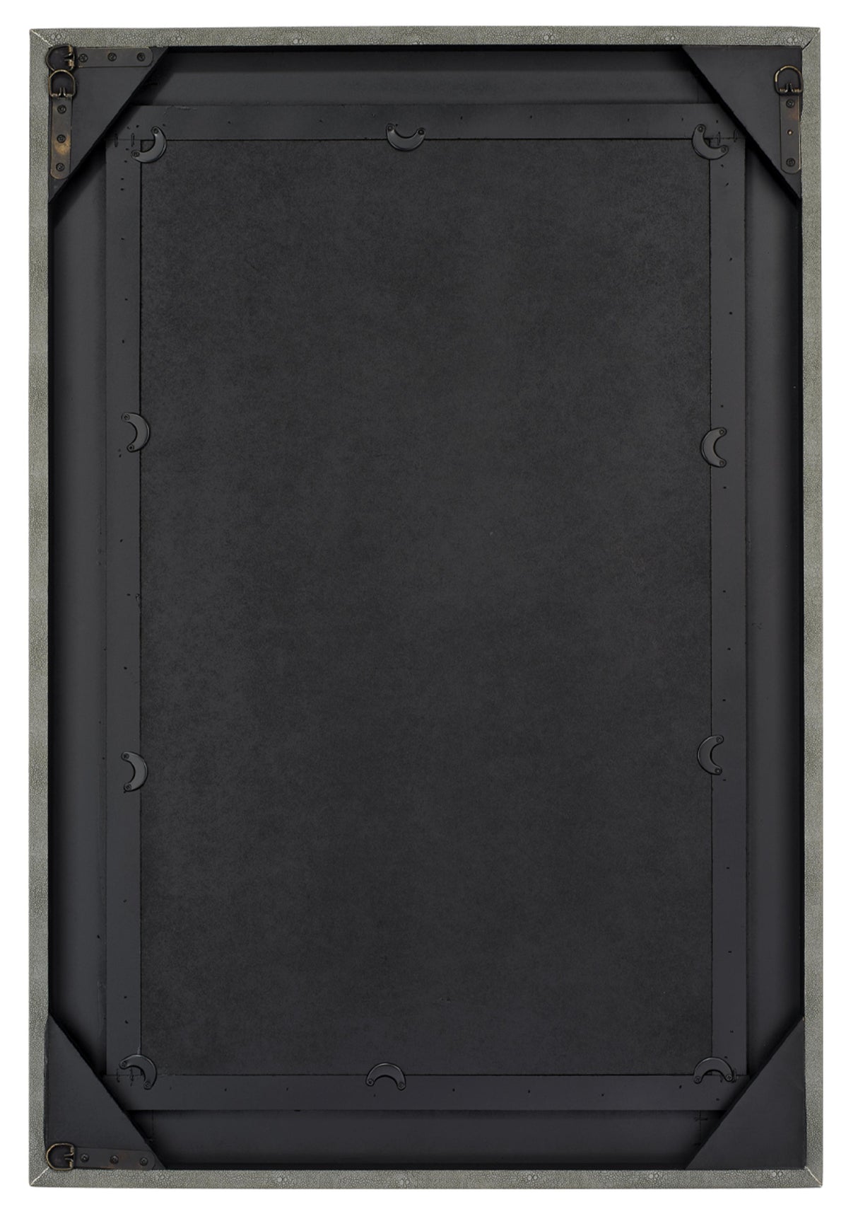 Jamie Young Structure Shagreen Rectangle Mirror, Grey