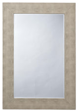 Jamie Young Structure Shagreen Rectangle Mirror, Ivory