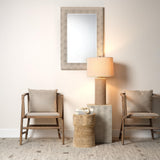 Jamie Young Structure Shagreen Rectangle Mirror, Ivory