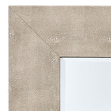 Jamie Young Structure Shagreen Rectangle Mirror, Ivory