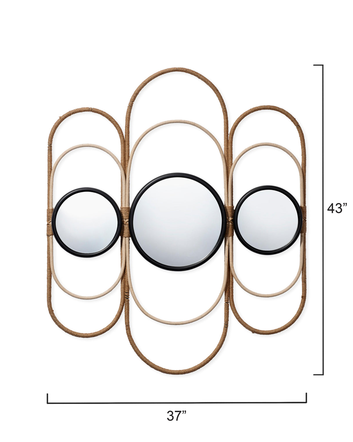 Jamie Young Milo Decorative Jute Mirror