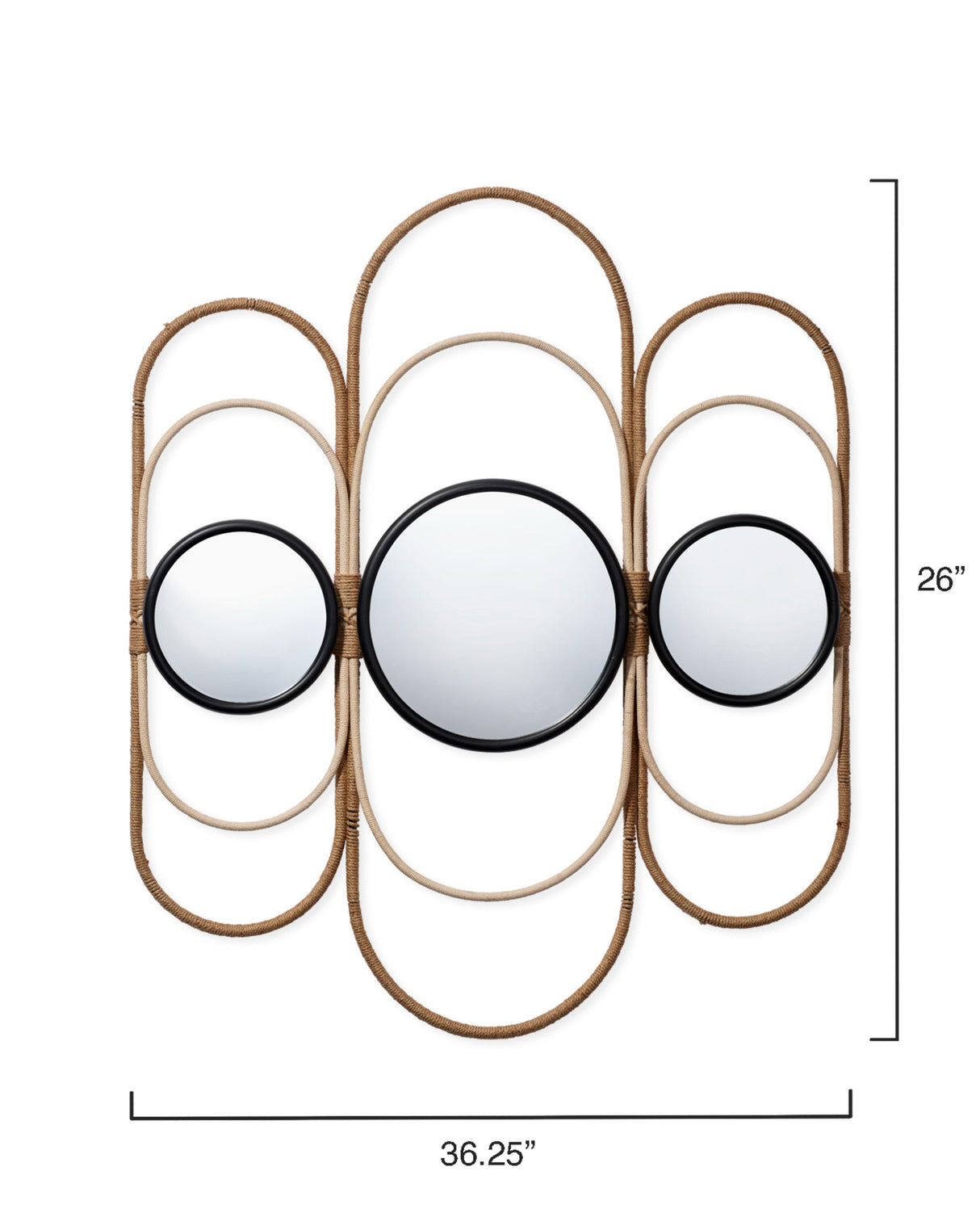 Jamie Young Milo Decorative Jute Mirror