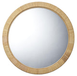Jamie Young Ohana Rattan Round Mirror