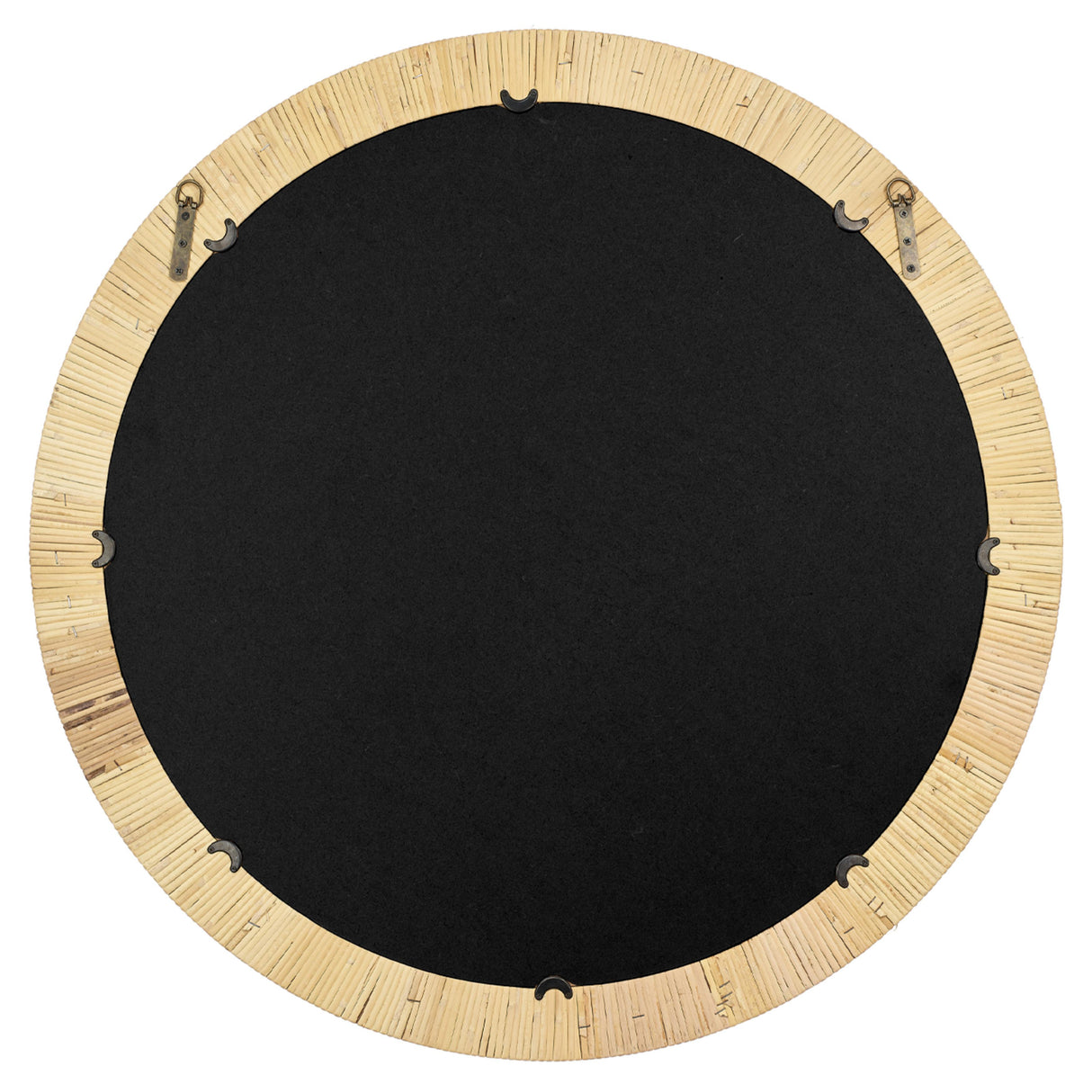 Jamie Young Ohana Rattan Round Mirror