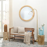 Jamie Young Ohana Rattan Round Mirror