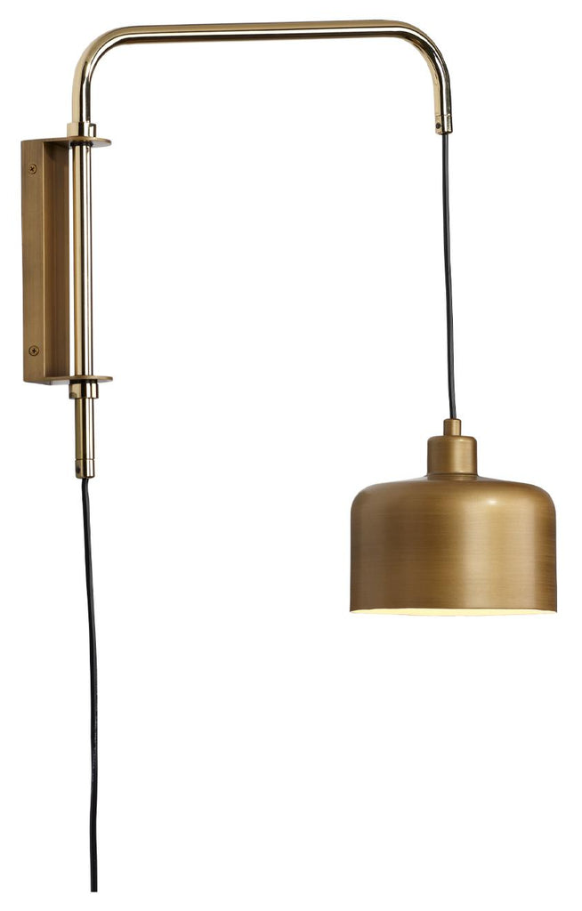 Jamie Young Jeno Swing Arm , Small Satin Brass Wall Sconces