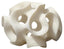Jamie Young Ribbon Resin Decorative Sphere, White