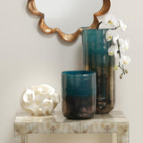 Jamie Young Ribbon Resin Decorative Sphere, White