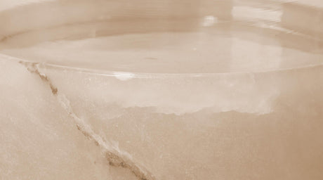 Jamie Young Charlotte Stacked Alabaster Hurricane, Short