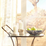 Jamie Young Charlotte Stacked Alabaster Hurricane, Tall