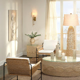 Jamie Young Charlotte Stacked Alabaster Hurricane, Tall