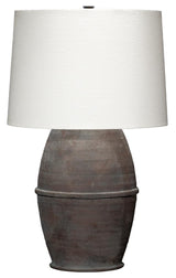 Jamie Young Antiquity Ceramic Table Lamp with Linen Shade