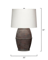 Jamie Young Antiquity Ceramic Table Lamp with Linen Shade