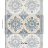 Schumacher Montecito Medallion China Blue Fabric