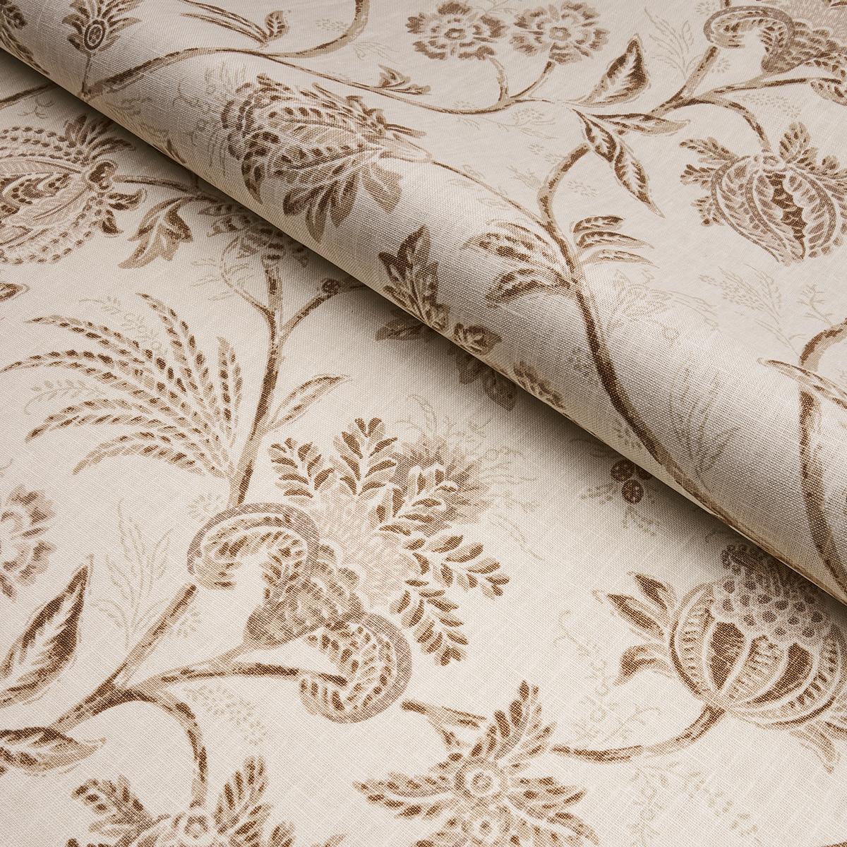 Schumacher Chinoiserie Vine Neutral Fabric