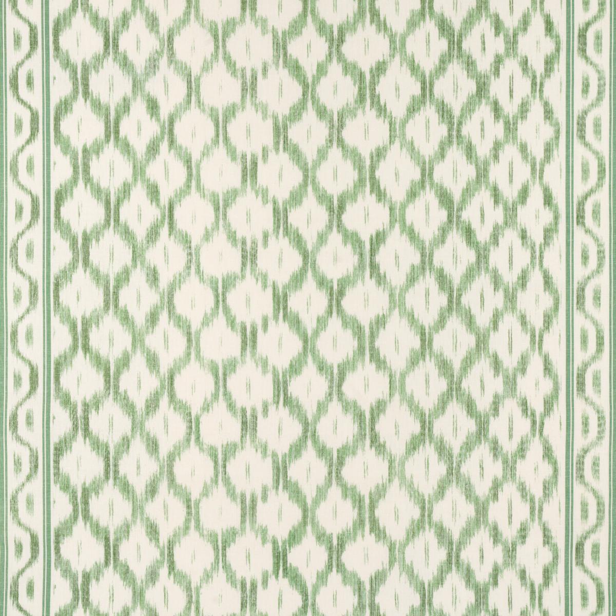 Schumacher Santa Monica Ikat Leaf Green Fabric
