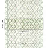 Schumacher Santa Monica Ikat Leaf Green Fabric