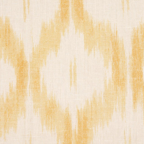 Schumacher Santa Monica Ikat Yellow Fabric