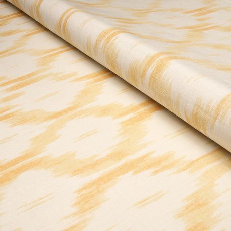 Schumacher Santa Monica Ikat Yellow Fabric