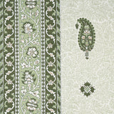 Schumacher Ojai Paisley Leaf Green Fabric