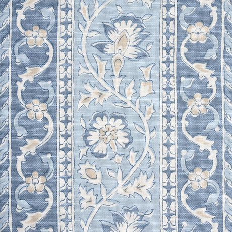 Schumacher Ojai Paisley China Blue Fabric