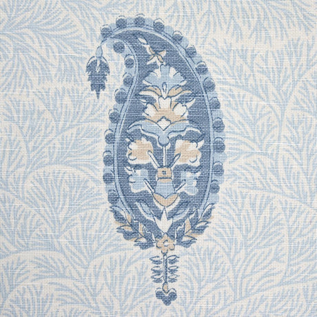 Schumacher Ojai Paisley China Blue Fabric