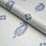 Schumacher Ojai Paisley China Blue Fabric