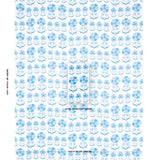 Schumacher Anjuna Floral Linen Print Porcelain Fabric