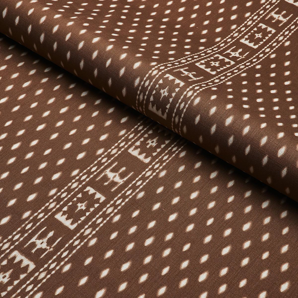 Schumacher Indah Batik Sepia Fabric