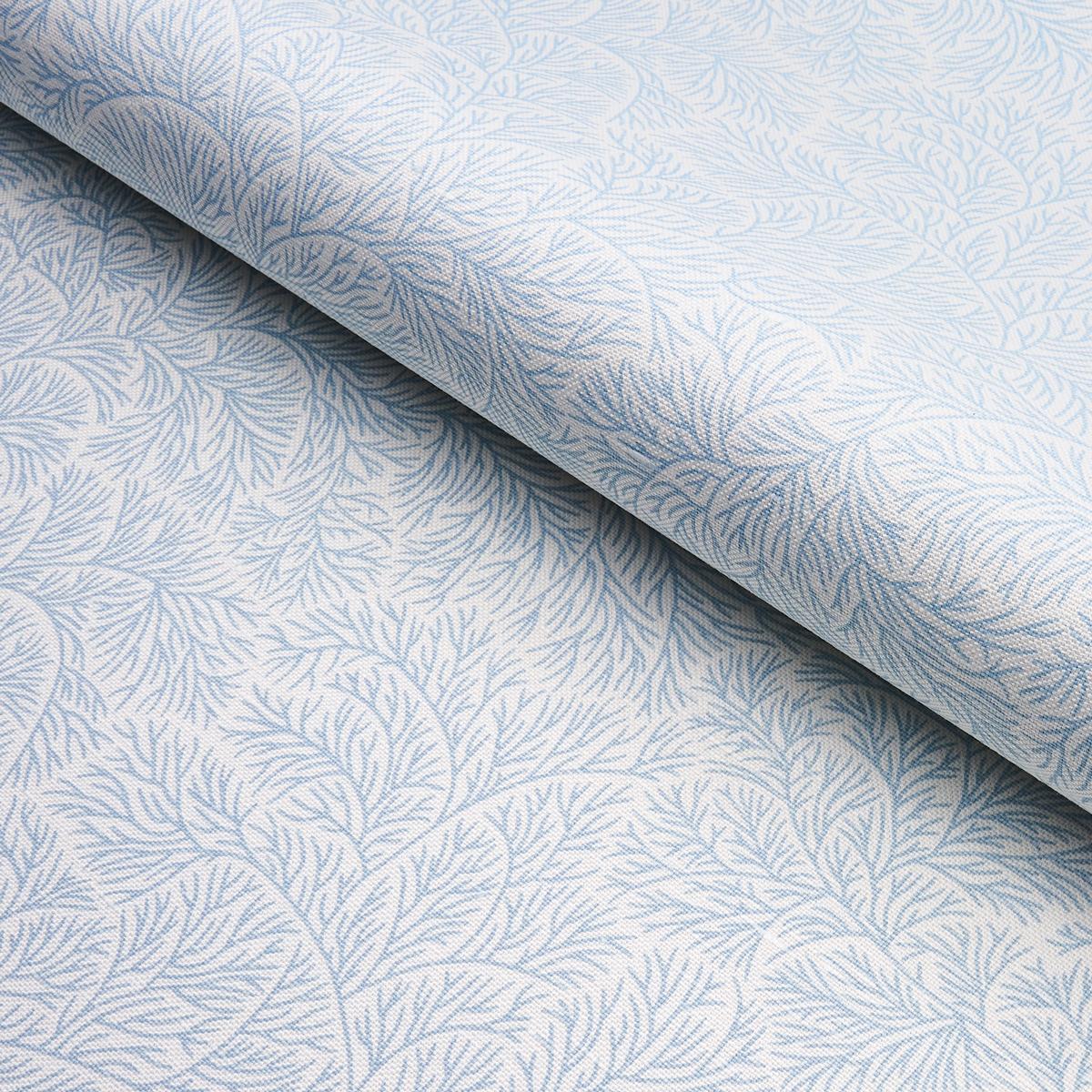 Schumacher Bougainvillea China Blue Fabric