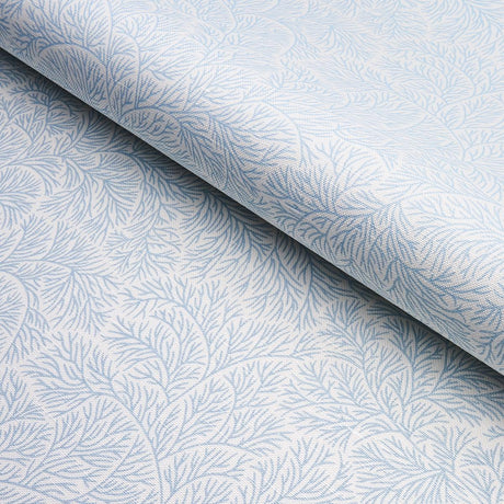 Schumacher Bougainvillea China Blue Fabric