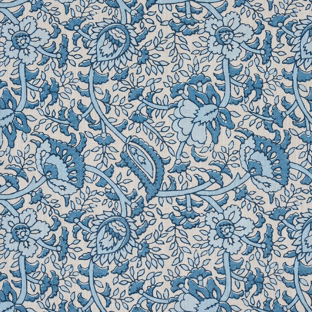 Schumacher Daisy Indoor/Outdoor Indigo Fabric