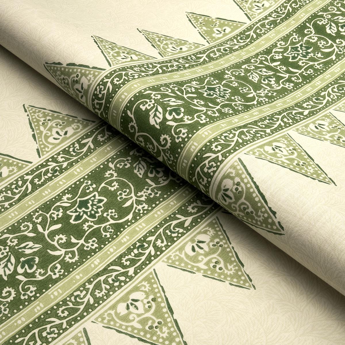 Schumacher Foxglove Indoor/Outdoor Leaf Green Fabric