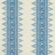 Schumacher Foxglove Indoor/Outdoor Indigo Fabric