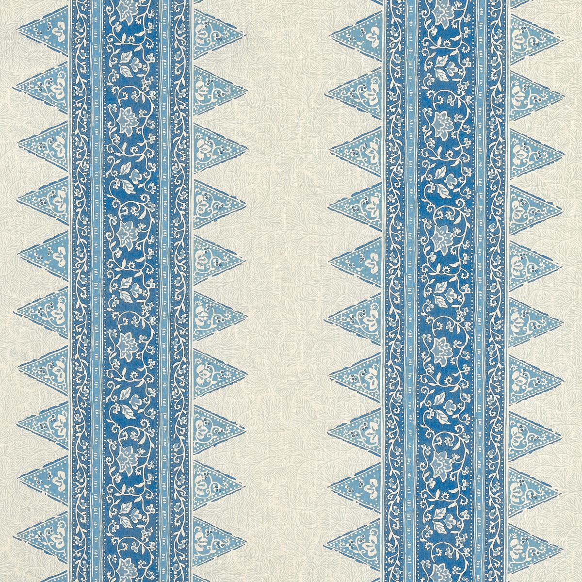 Schumacher Foxglove Indoor/Outdoor Indigo Fabric