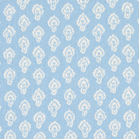 Schumacher Hyacinth Indoor/Outdoor China Blue Fabric