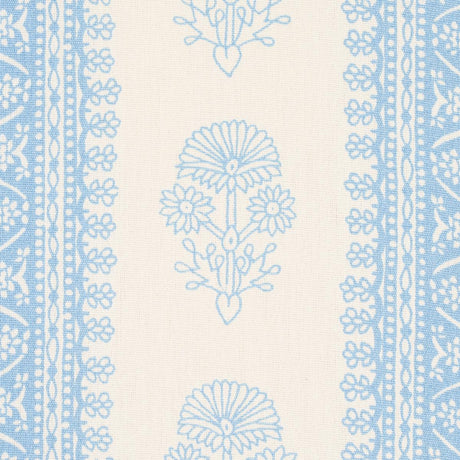 Schumacher Hyacinth Indoor/Outdoor China Blue Fabric