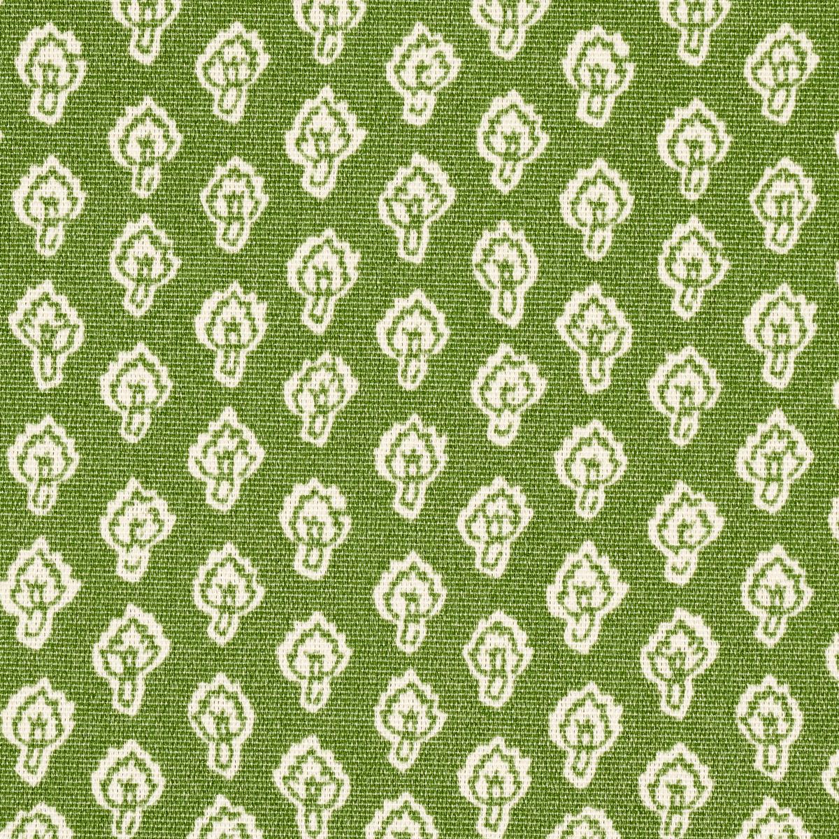Schumacher Hyacinth Indoor/Outdoor Leaf Green Fabric