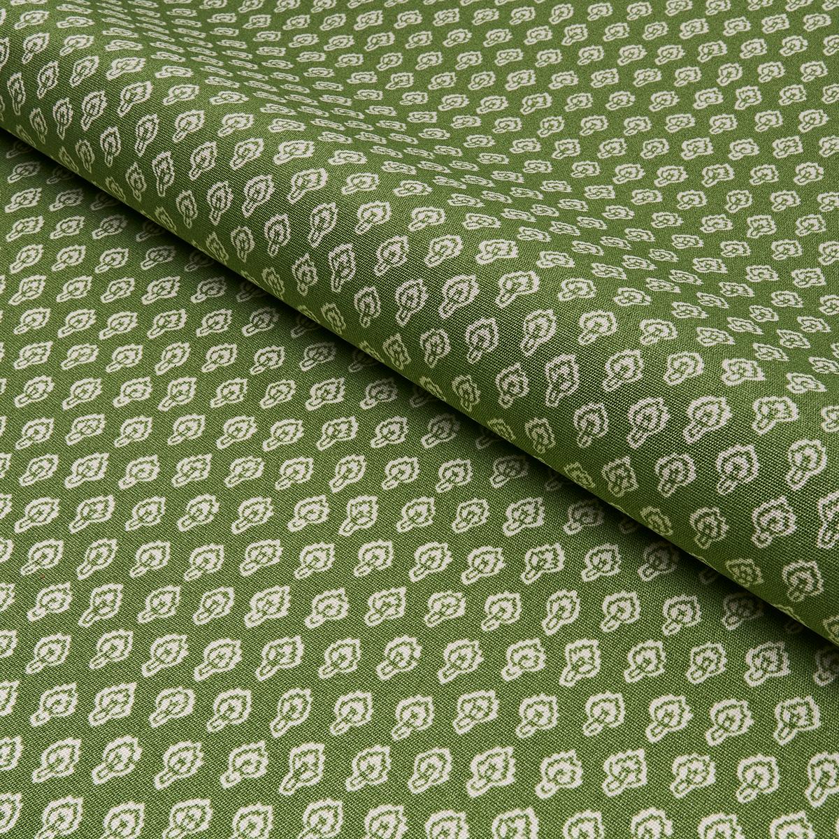 Schumacher Hyacinth Indoor/Outdoor Leaf Green Fabric