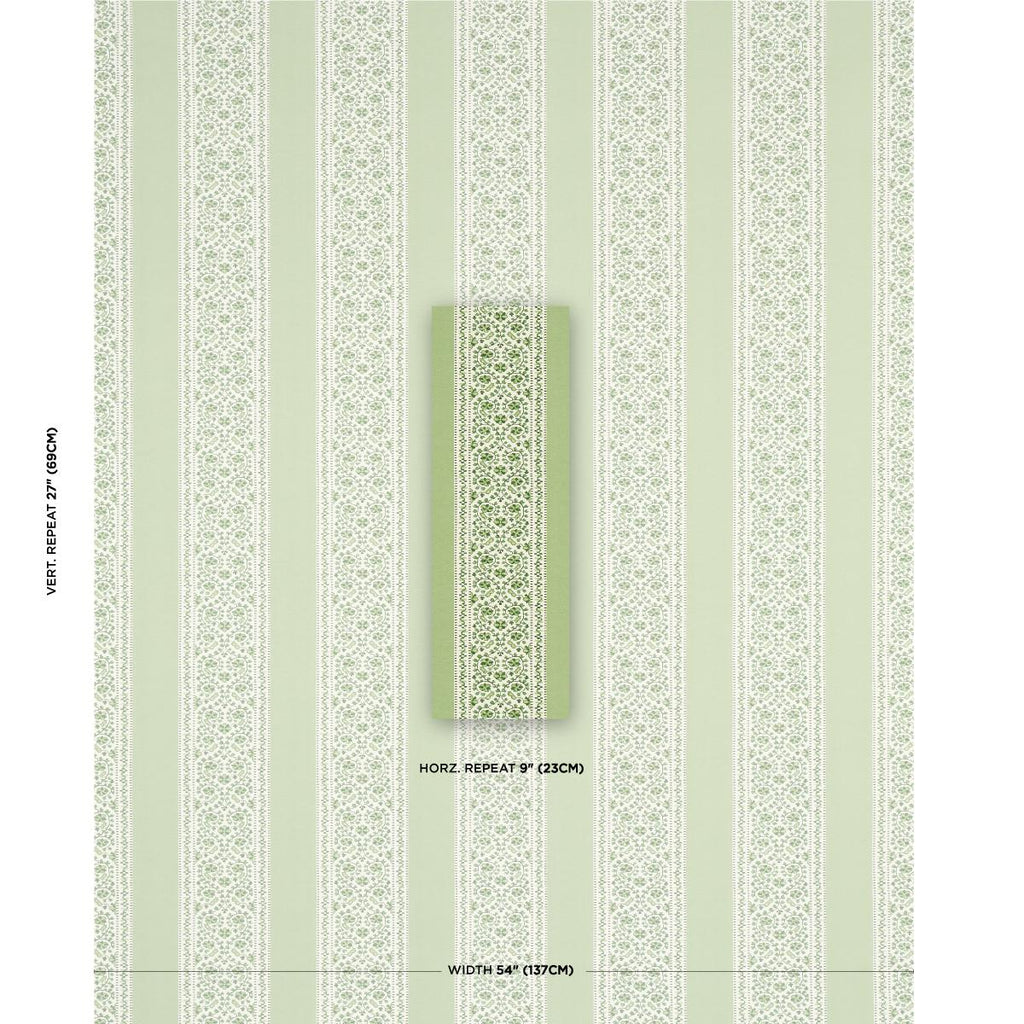 Schumacher Jasmine Indoor/Outdoor Leaf Green Fabric