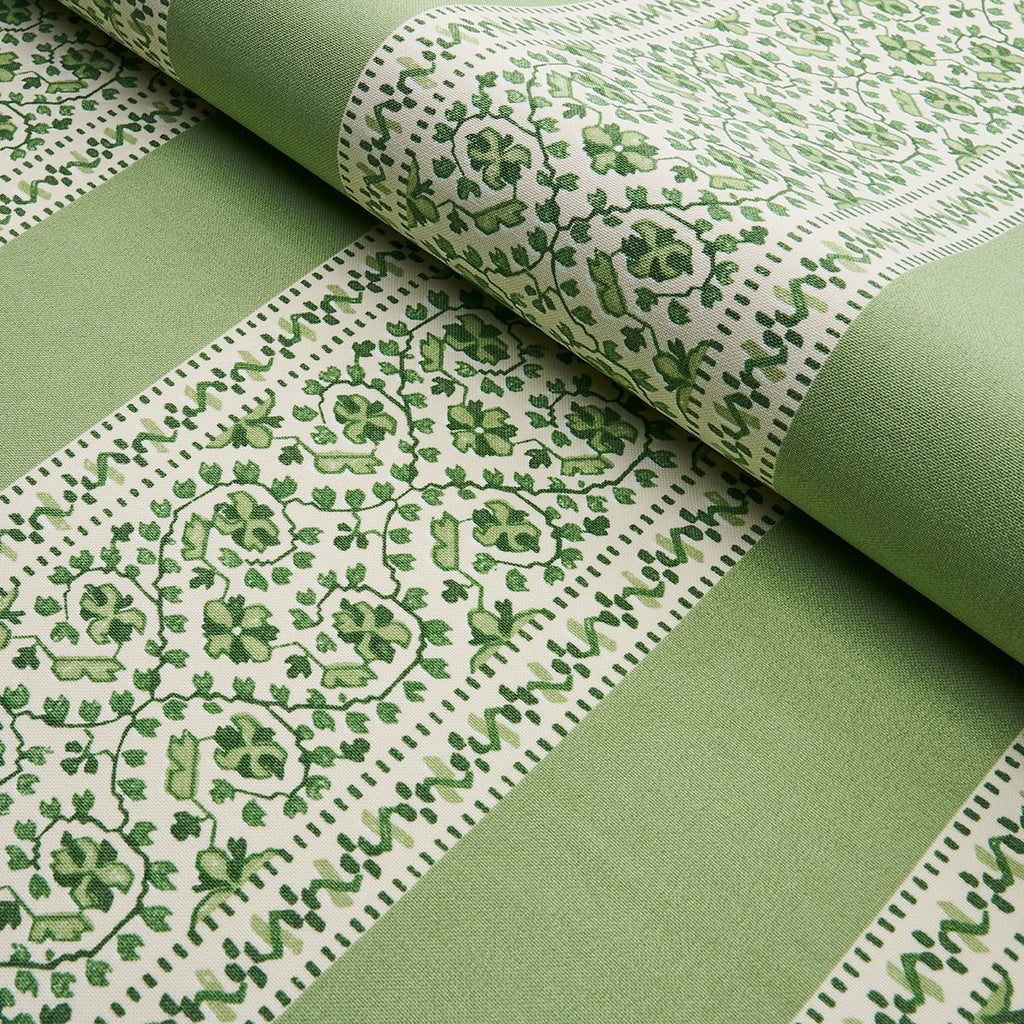 Schumacher Jasmine Indoor/Outdoor Leaf Green Fabric