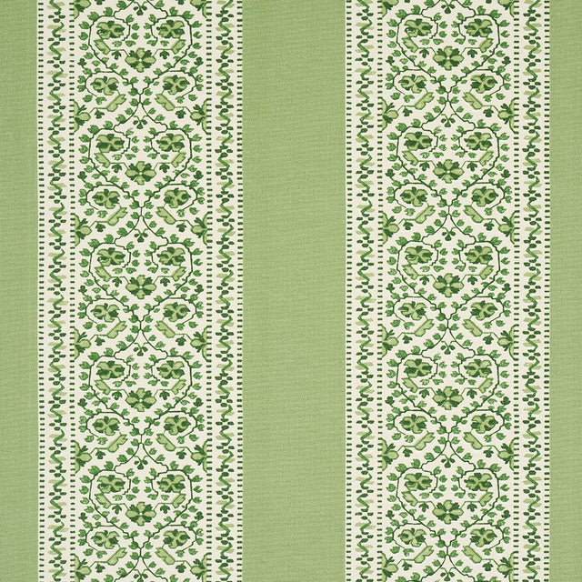Schumacher Jasmine Indoor/Outdoor Leaf Green Fabric