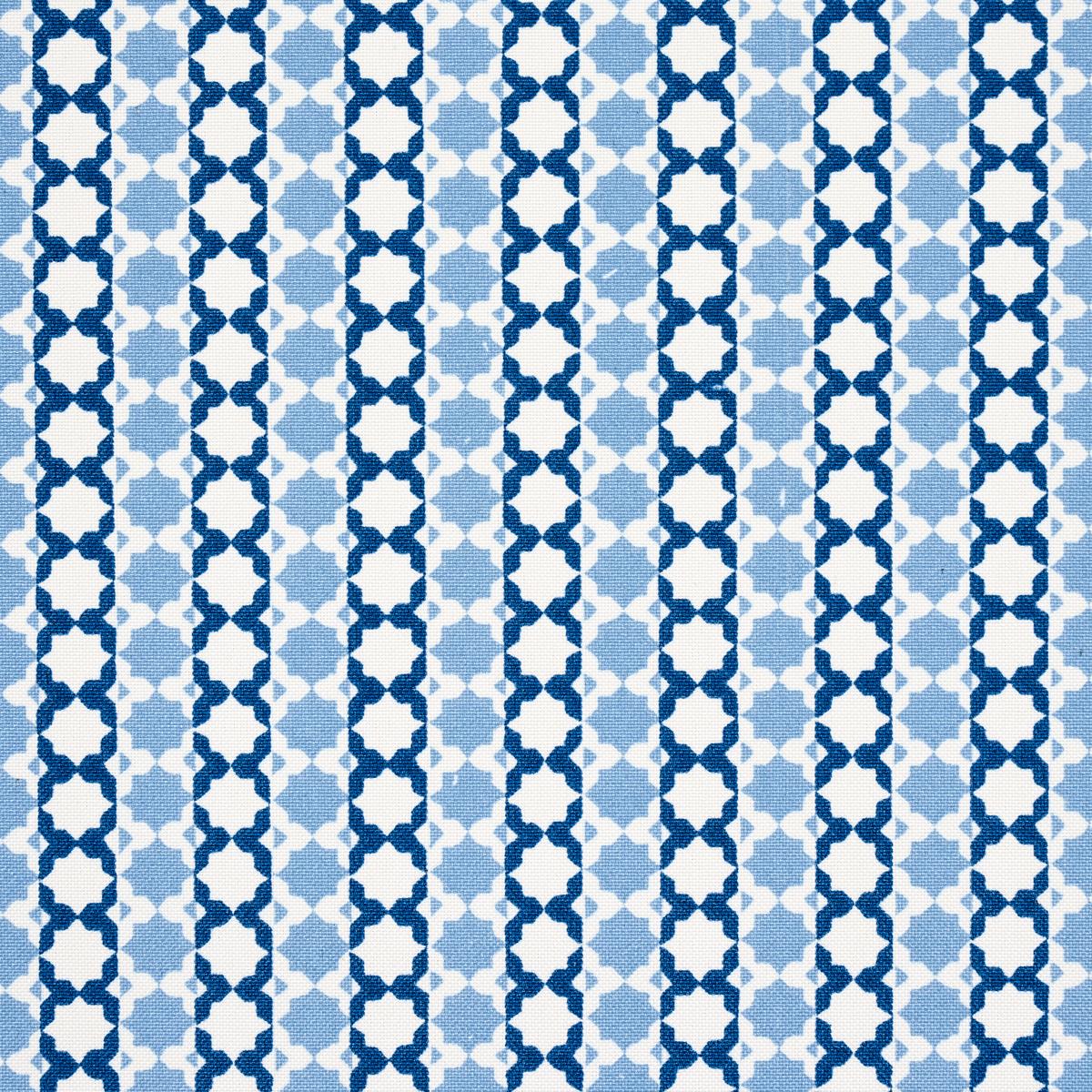 Schumacher Posy Indoor/Outdoor Indigo Fabric