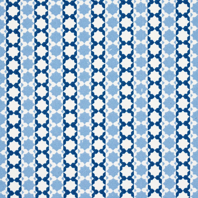 Schumacher Posy Indoor/Outdoor Indigo Fabric
