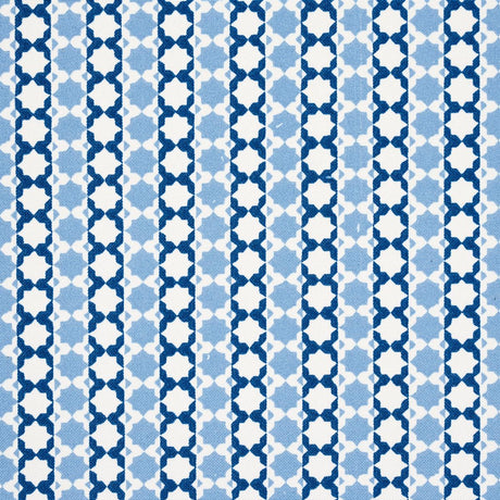 Schumacher Posy Indoor/Outdoor Indigo Fabric