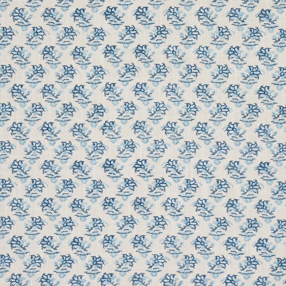 Schumacher Oleander Indoor/Outdoor Indigo Fabric