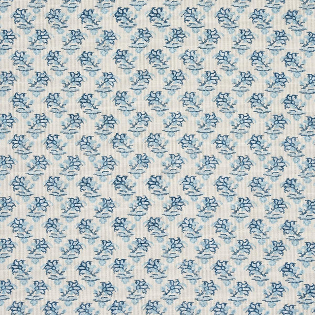 Schumacher Oleander Indoor/Outdoor Indigo Fabric